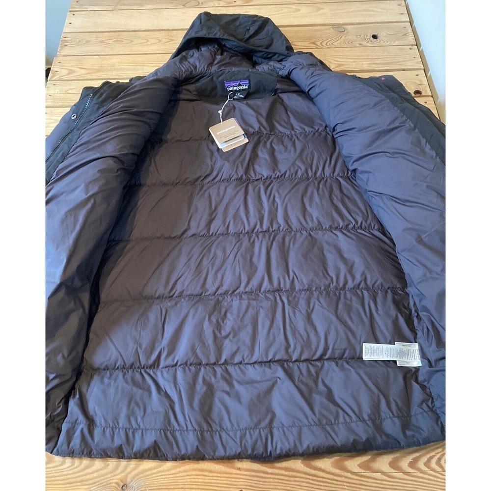NWT $369 Patagonia Silent Down Hybrid Parka Size Large Women’s Black - Picture 7 of 10